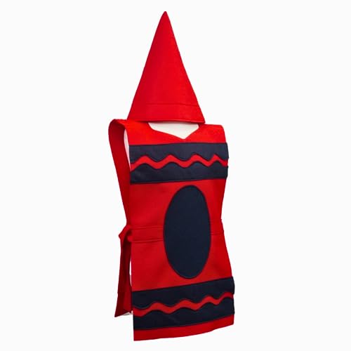 Red Crayon Costume Tunic and Hat Set