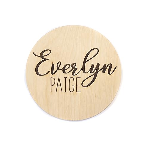 Personalized Wooden Baby Announcement Sign