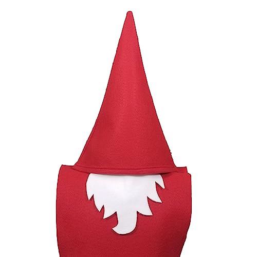 Red Gnome Costume Set for All Ages