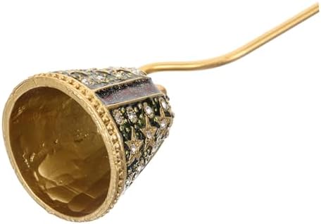 Ciieeo Candle Snuffer with Rhinestone Star Design