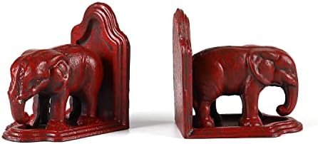 Retrome Elephant Book Ends for Shelves and Book Displays