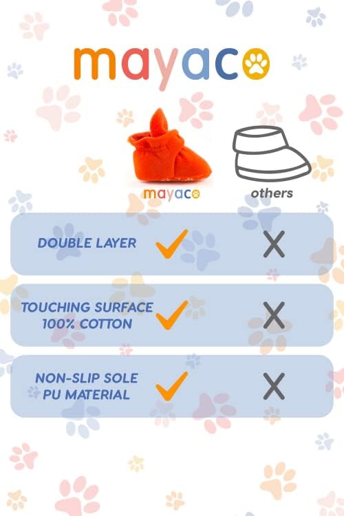Mayaco Fleece Baby Booties for 0-18 Months