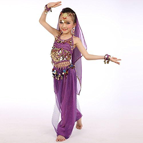 Girls Dance Outfit Handmade Chiffon Top and Pants Set