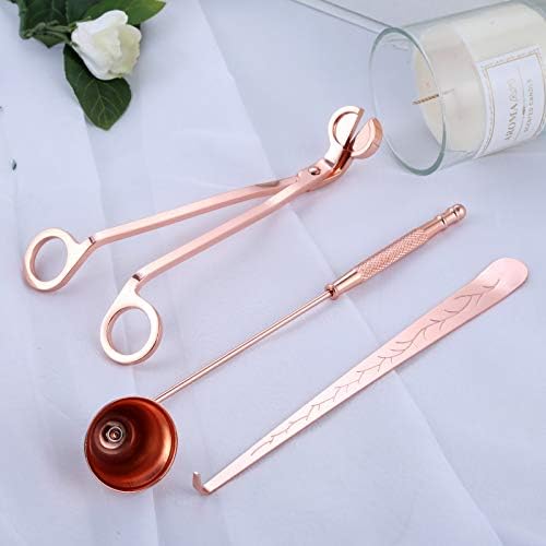 MUXSAM 3 in 1 Candle Tools Set - Rose Gold