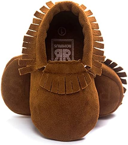 CENCIRILY Baby Fringe Moccasin Slipper with Tassel