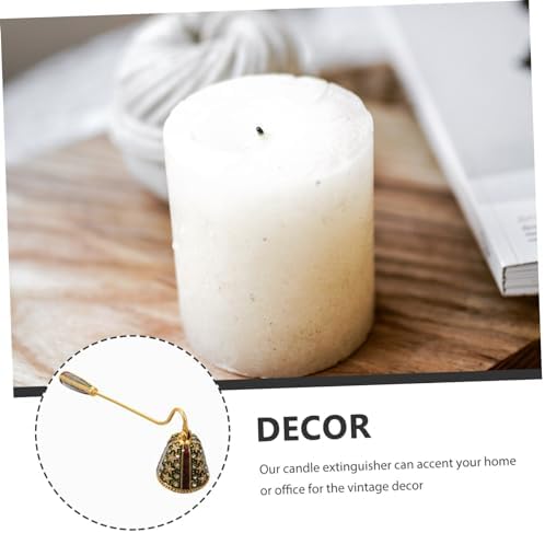 Alipis Star Design Rhinestone Candle Snuffer
