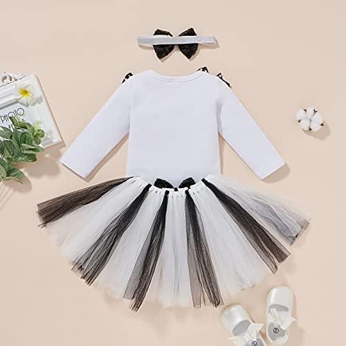 IDOPIP Baby Halloween Costume Set with Tutu Skirt and Headband