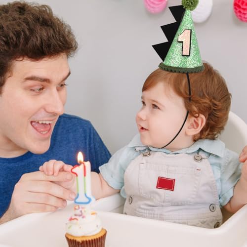Cecliy Dinosaur Birthday Hat for Boy Party Decor Headwear