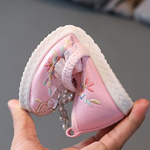 Handmade Baby Tennis Shoes with Embroidered Design