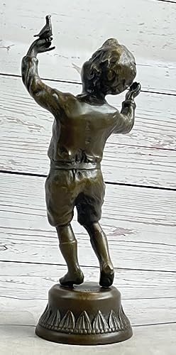 European Bronze Baby Boy Book End Art Deco Figure