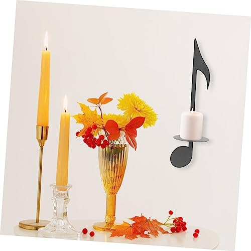 Zerodeko Wall Mount Candle Holders Music Note Decor