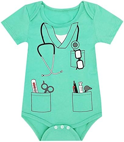 LENSOUS Baby Boys Doctor Costume Bodysuit 1