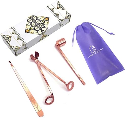 Lemonadeus 3 in 1 Candle Tool Set Rosegold