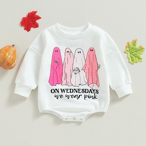 Hoanselay Halloween Baby Romper Ghost Print Onesie