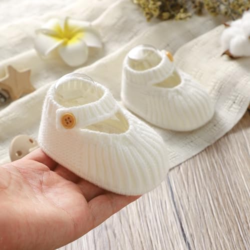 Wugugu Baby Booties Soft Crochet Socks Shoes for Newborn