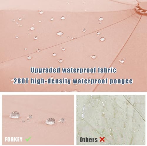 Fogkey Large Windproof Travel Umbrella Automatic 10 Ribs 456 Inch Fits Backpack