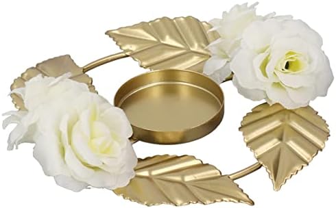 TITA-DONG Iron Golden Rose Candle Holder