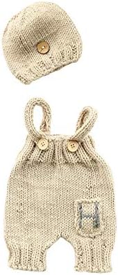 CUTEBBPHOTO Newborn Baby Photo Knit Outfit Set