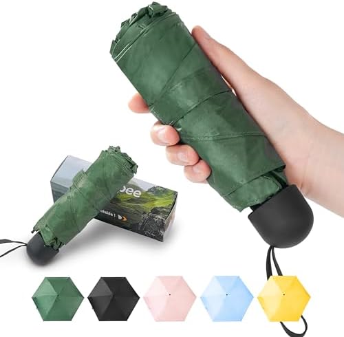 Chakipee Mini UV Umbrella - Compact Lightweight for Travel and Sun Protection 1