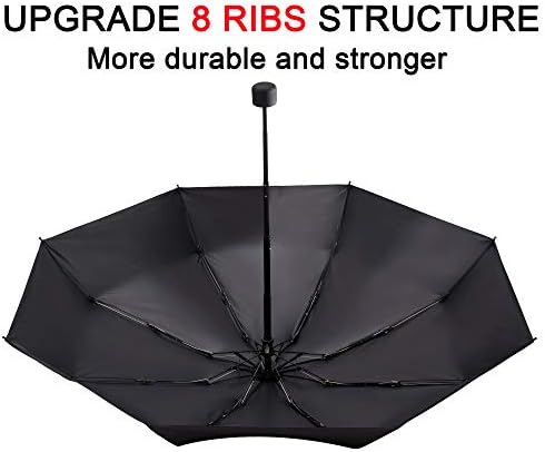 Goothdurs Mini Travel Windproof Umbrella - Compact Lightweight Sun Rain Protection