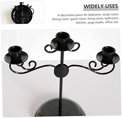 Gothic Metal Candlestick Holder for Dinner Table Centerpieces