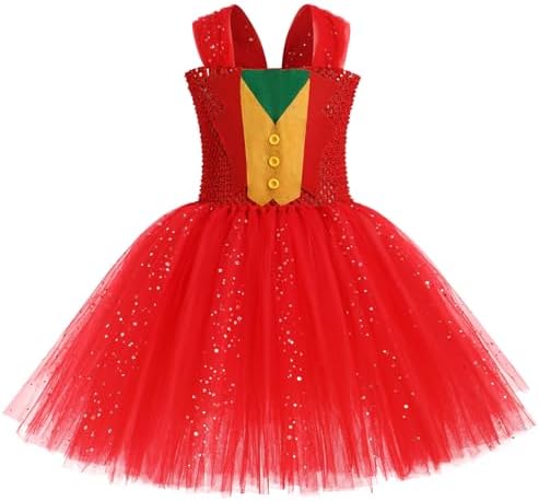 IMEKIS Toddler Clown Halloween Costume for Girls 2-12T