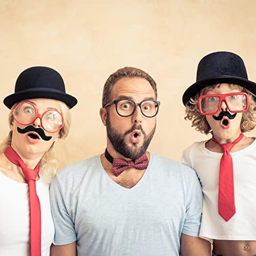 Jexine 100 Pcs Self Adhesive Fake Mustaches 20 Styles