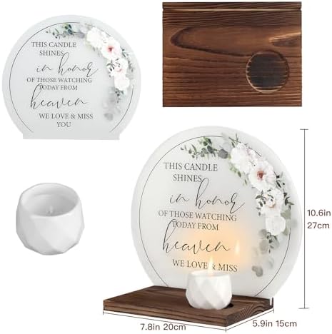 MISTOD Memorial Candle Wedding Sympathy Sign