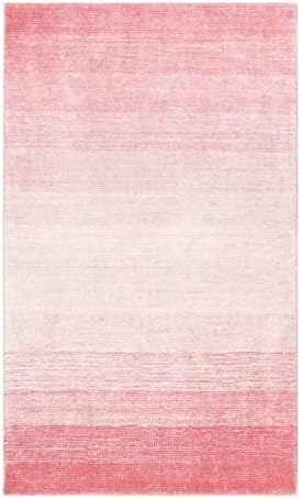Wonnitar Washable 3x5 Area Rug Pink
