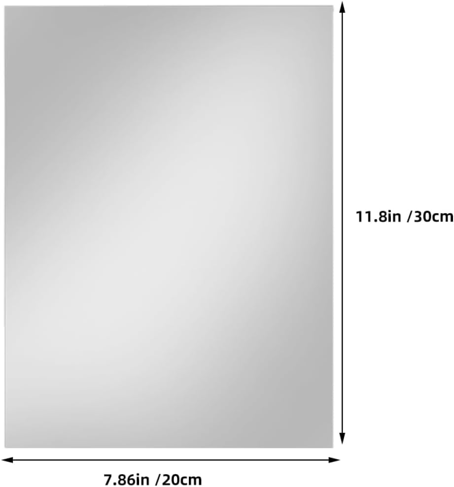 FOMIYES Self Adhesive Mirror Sheets for Bedroom Bathroom Gym