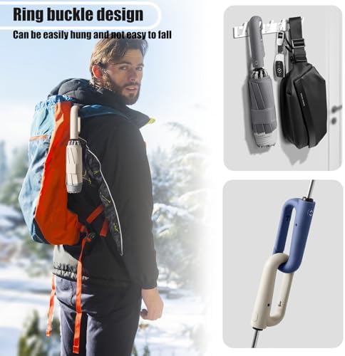 SSFUN Ring Buckle Fully Automatic Umbrella - Windproof and Reflective Safety Black