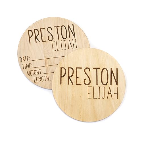 Personalized Double Sided Newborn Announcement Sign for Hospital