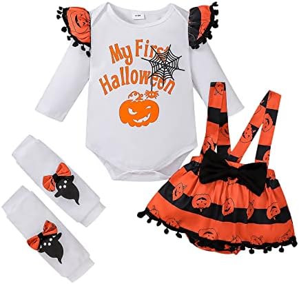 DOMOABEI My First Halloween Baby Girl Outfit 0-18 Months