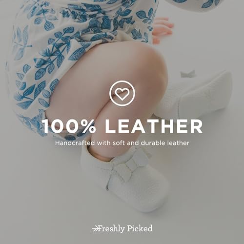 Freshly Picked First Pair Bow Moccasins for Infant Girls