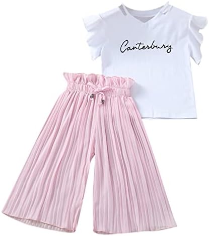 Floral Ruffle Pants Girls Outfit Set 6 Months