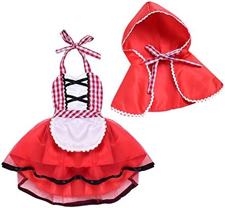 OwlFay Toddler Little Red Riding Hood Costume Set