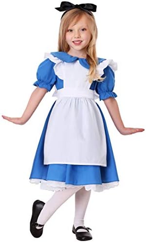Fun Costumes Deluxe Toddler Alice in Wonderland Blue Dress