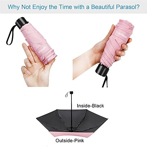 TradMall Mini Travel Umbrella with 95 UV Protection 1