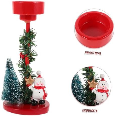 ETHZZLE Snowman Candle Holder Ornament for Christmas Decor