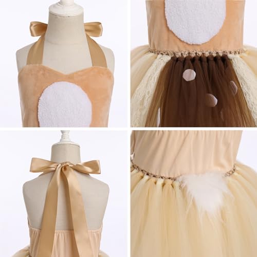 ODIZLI Christmas Costume for Baby Girls Tutu Romper Dress Set