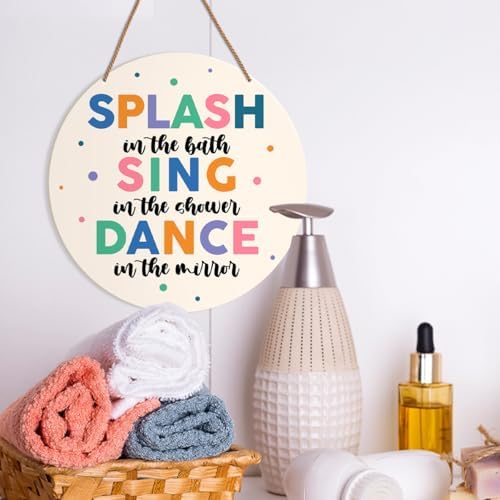 HSNBT Kids Boho Bathroom Wall Decor Sign
