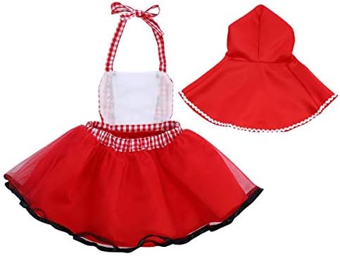 OBEEII Little Red Riding Hood Halloween Costume for Baby Girls 1