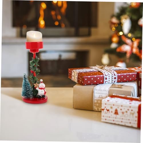 ETHZZLE Snowman Candle Holder Ornament for Christmas Decor