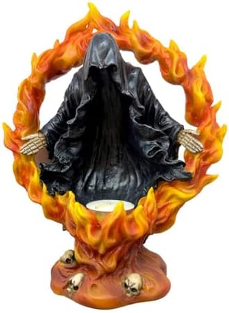 Candle Holder Resin Sculpture Gothic Figurine Decor