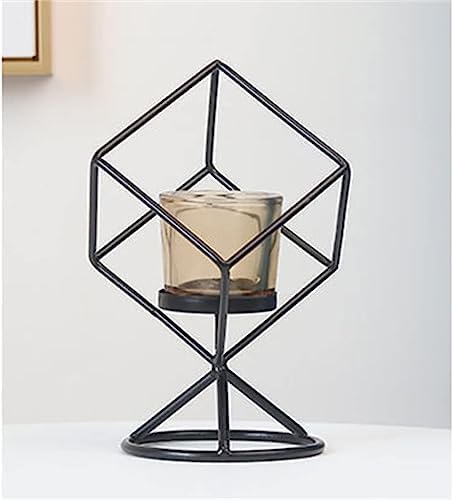 JUBIRO Geometric Iron Candlestick Holder 1