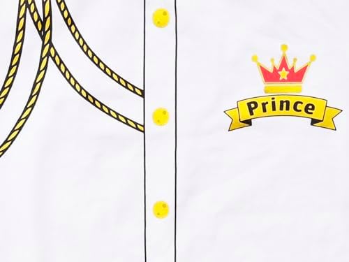 Baby Prince Costume Jumpsuit with Gold Crown
