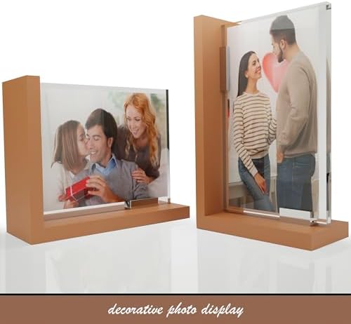 Heavy-Duty Bookends Set of 2 - Brown Modern Design