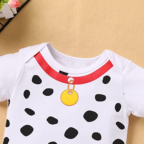 IDOPIP Ladybug Dalmatian Costume for Baby Girls 3PCS Set