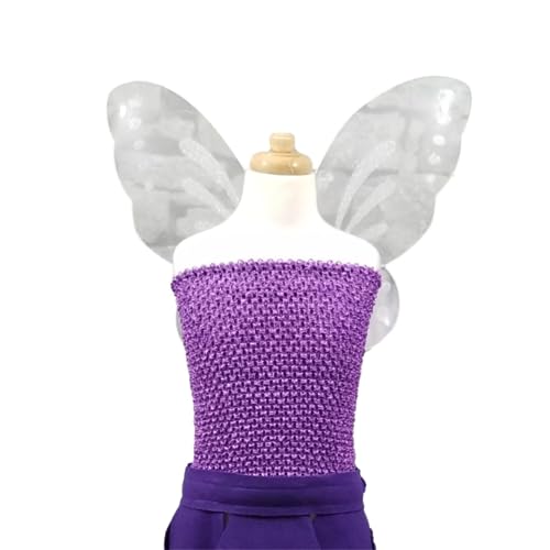 Purple Flying Fairy Costume for Kids and Adults 1