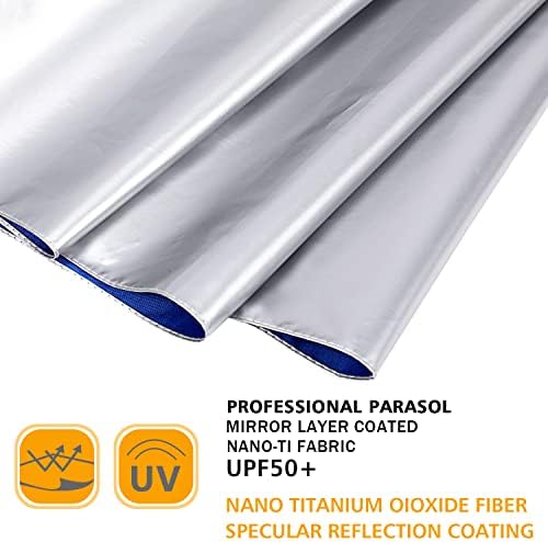 G4Free UPF 50 Windproof Travel Umbrella 42 Inch Auto Open Close